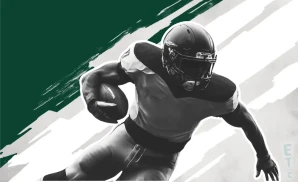 a saskatchewan roughriders football player catches a football